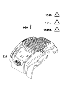 Blower Housing Group Diagram and Parts List for 100000 - 19Z999 Briggs and Stratton Engine